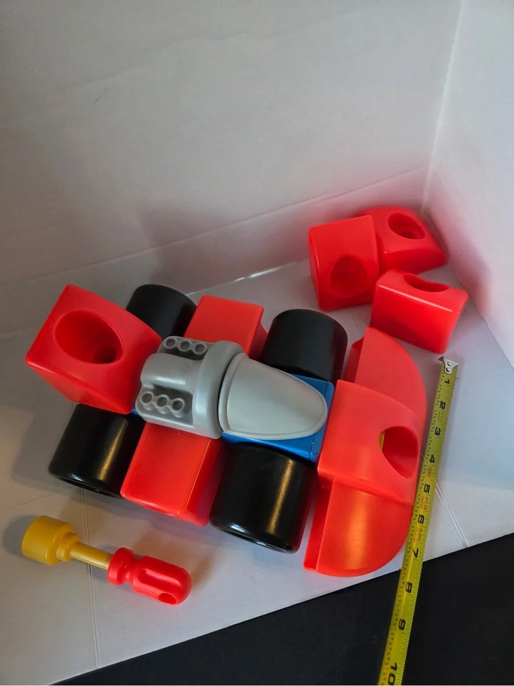 Little Tikes Workshop Builders 0626 Race Car Rocket 1995 Vintage 22 Piece In Box